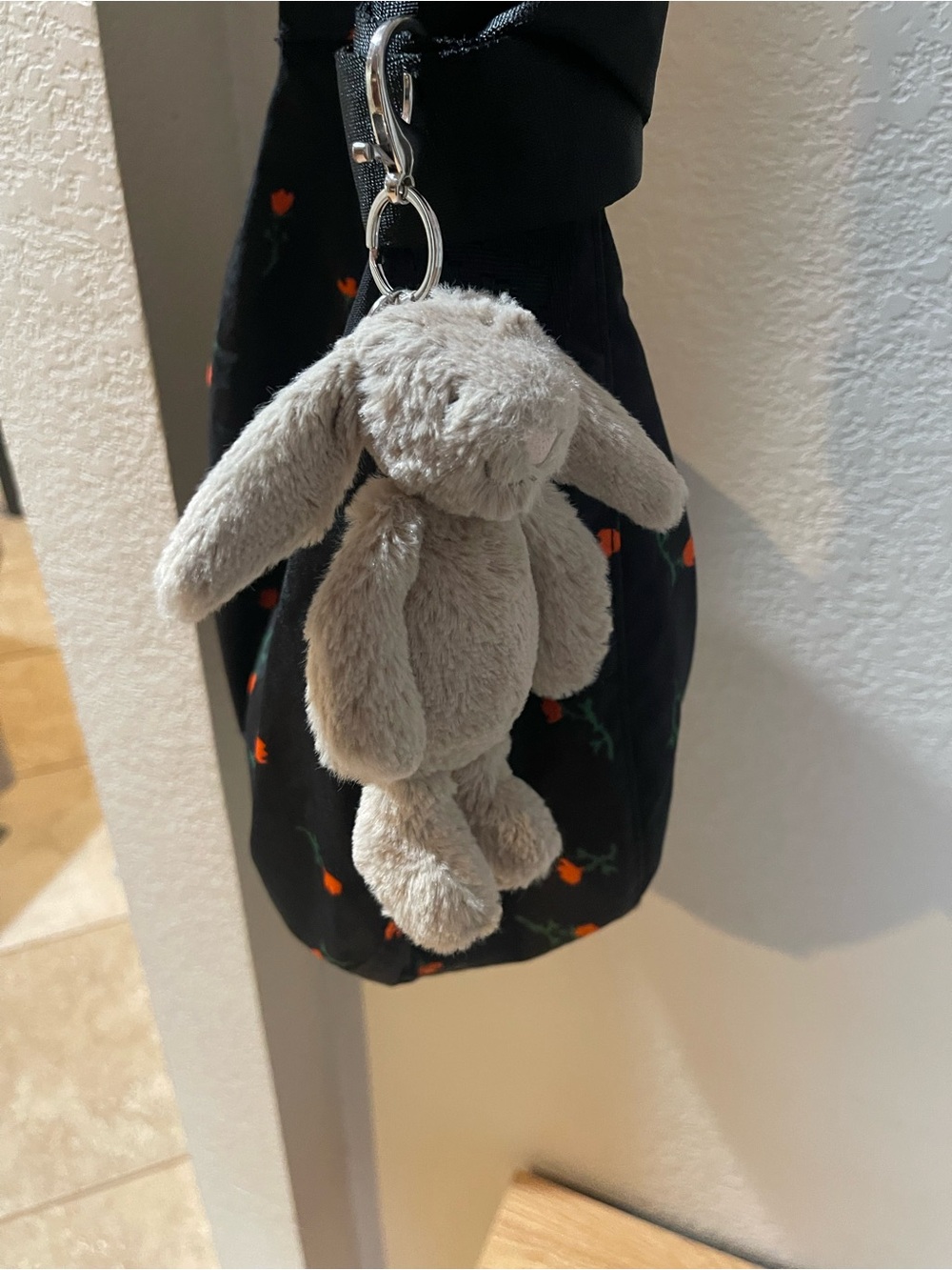Jellycat bunny keychain